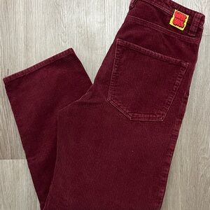 EMPYRE Skate Burgundy Corduroy Pants | Size 28 x 26 | Y2K | EUC
